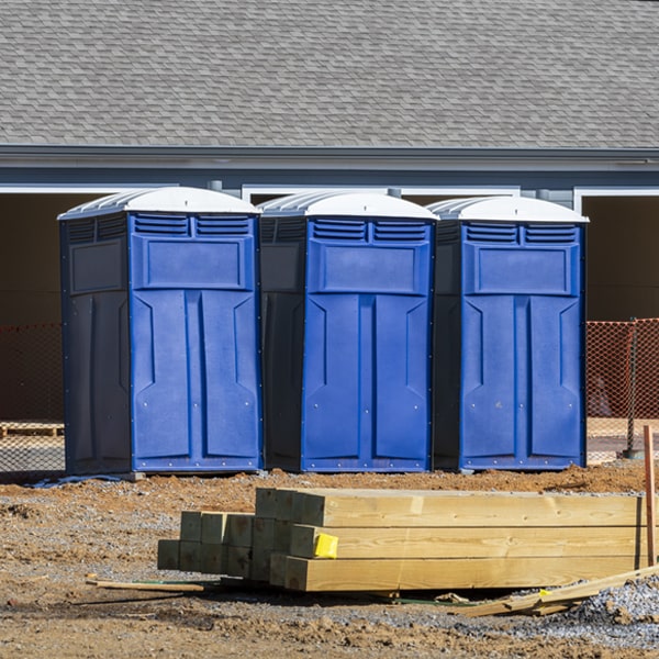 what is the maximum capacity for a single portable toilet in Asbury Iowa